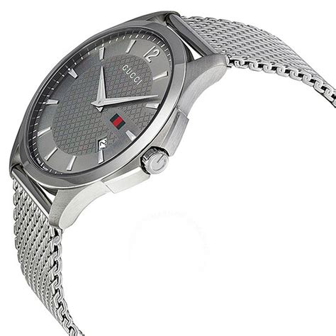 gucci g-timeless anthracite dial mesh band men's watch price|gucci g timeless collection.